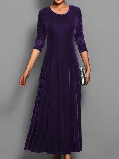 Damen Abendkleid Lang Slim Fit Elegantes Kleid