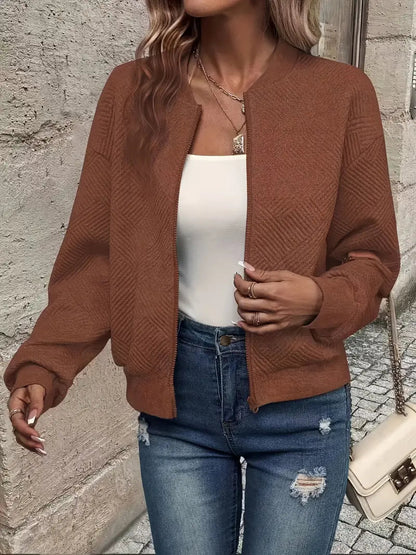 Damen Strickjacke Mit Reißverschluss Modern