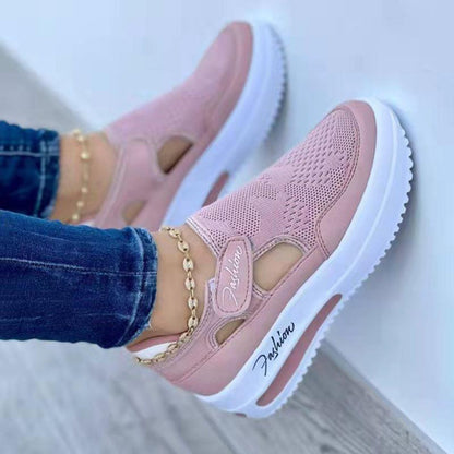 Damen Laufschuhe Atmungsaktives Mesh Klettverschluss