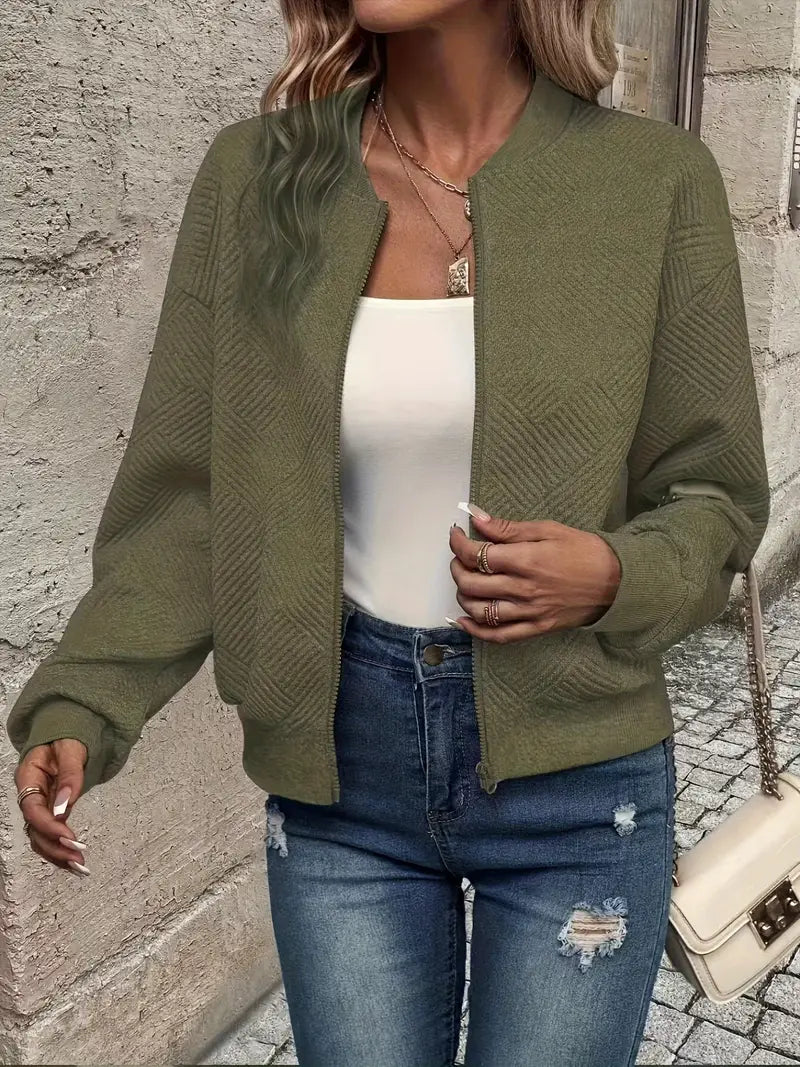 Damen Strickjacke Mit Reißverschluss Modern