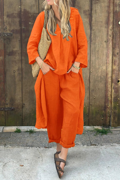 Damen 2-teiliger Strickanzug Bequem