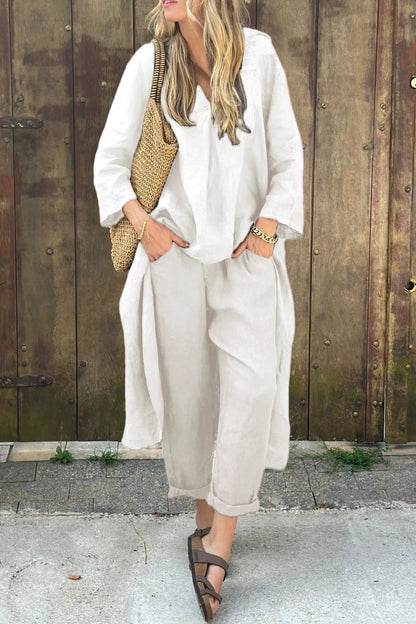 Damen 2-teiliger Strickanzug Bequem
