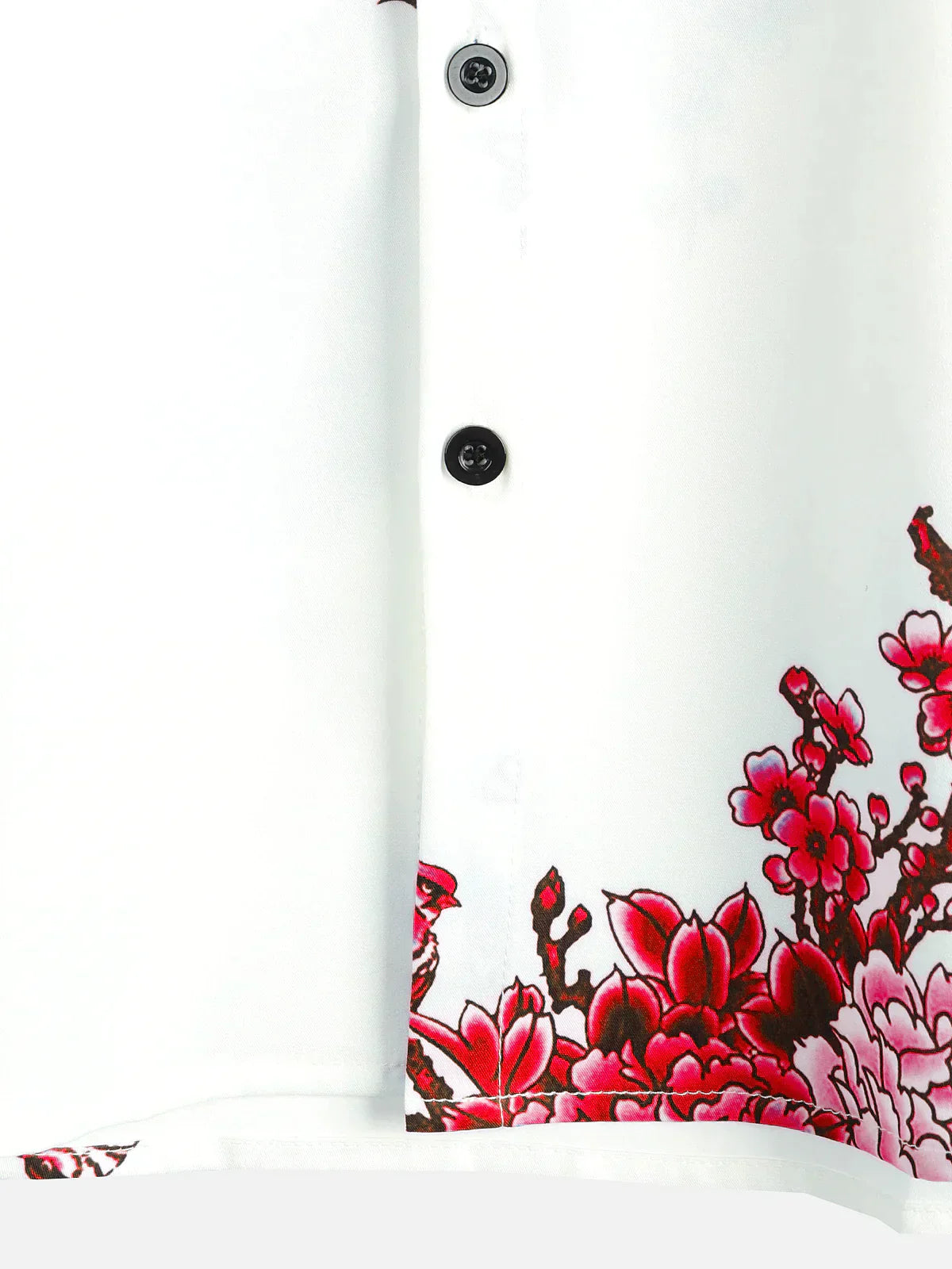 Männer Kurzarm Hemd Floral Sommerhemd