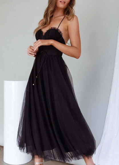 Damen Sommerkleid Midi Leicht Modern
