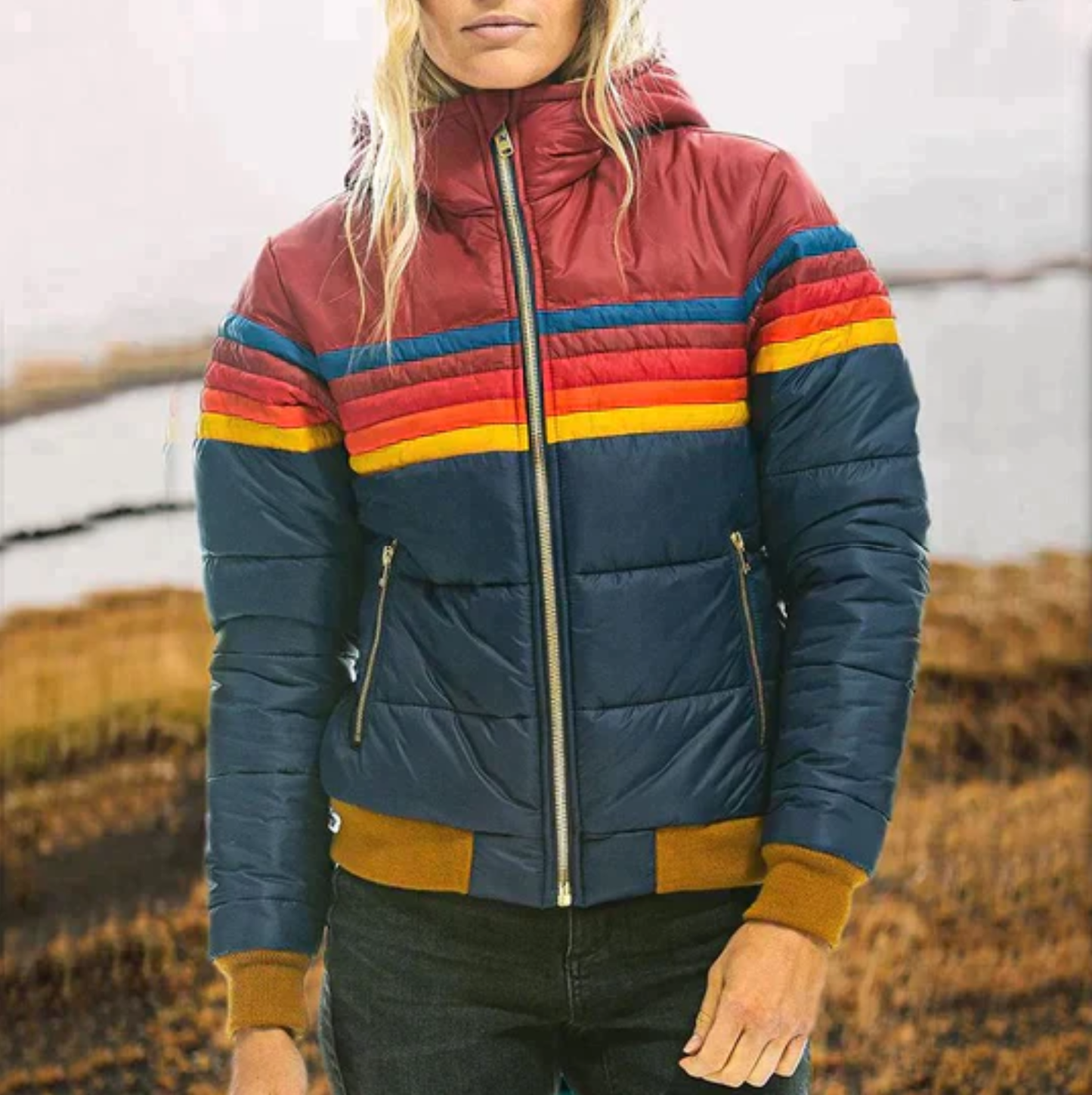 Damen Weiche Plüschjacke Warm Elegant Schwarz - Norvielle