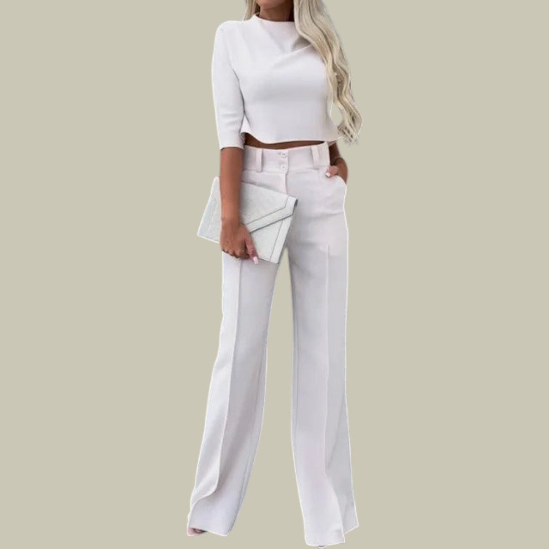 Damen Zweiteiler Stilvoll Elegantes Outfit