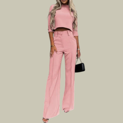 Damen Zweiteiler Stilvoll Elegantes Outfit