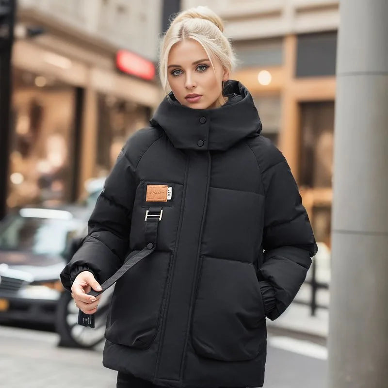 Damen Daunenjacke Warm Winterjacke