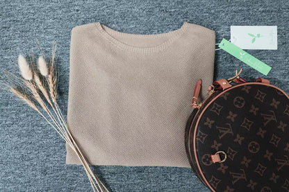 Damen Strickpullover Lang aus Charme Wolle