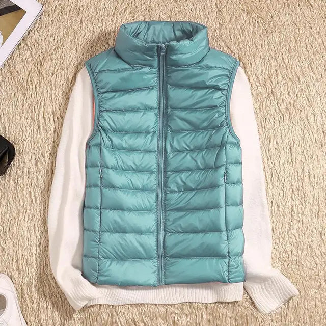 Damen Steppweste Warme Winterjacke