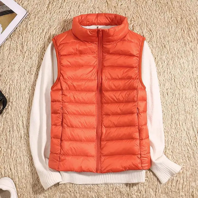 Damen Steppweste Warme Winterjacke