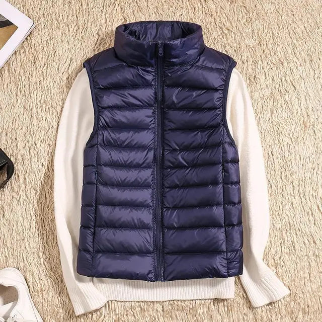 Damen Steppweste Warme Winterjacke