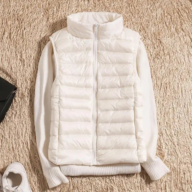 Damen Steppweste Warme Winterjacke