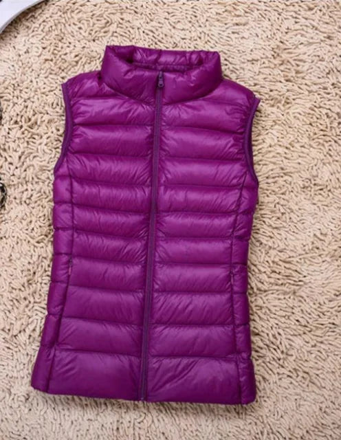 Damen Steppweste Warme Winterjacke