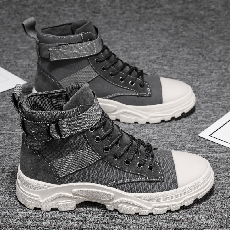 Herren High- Sneaker Streetwear Schwarz - Norvielle