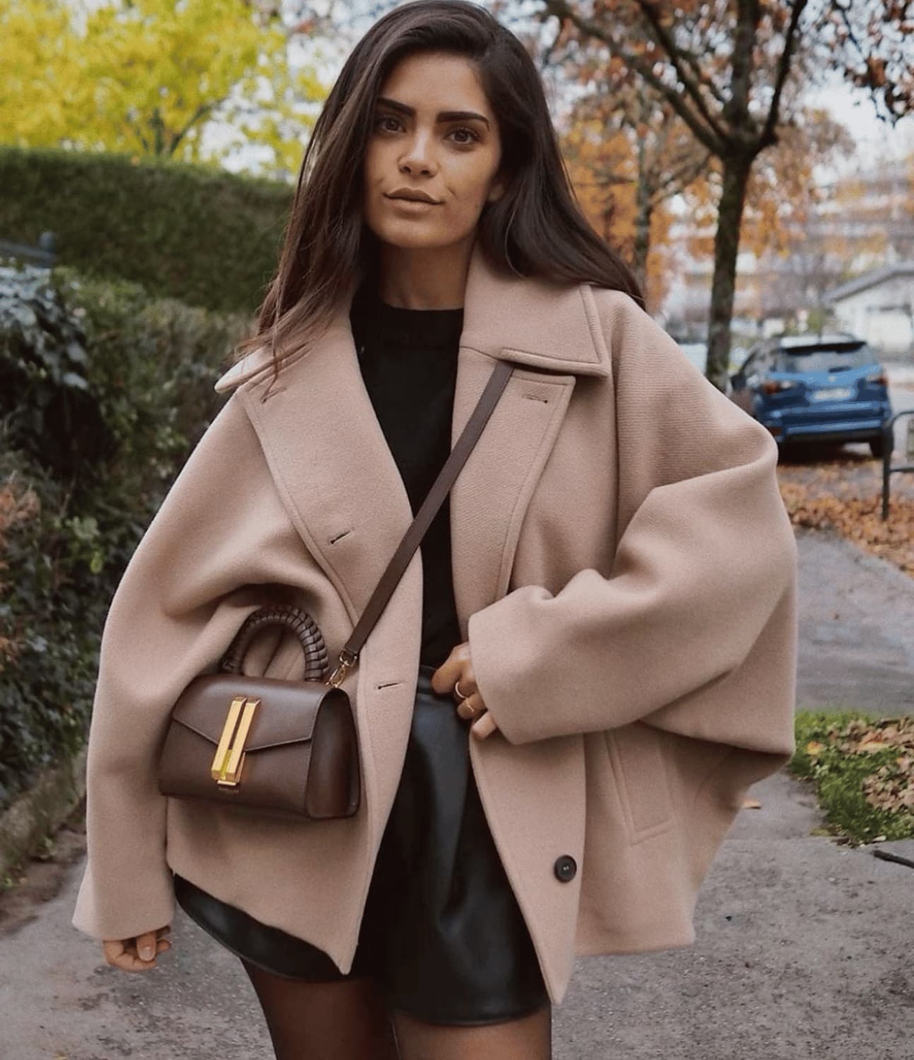 Damen Wollmantel Oversized Groß Warm