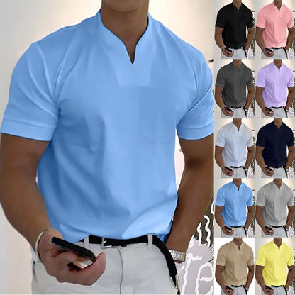 Herren Freizeithemd Bequem Baumwolle Weiß - Norvielle