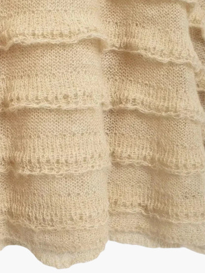Damen Strickpullover Warm Strukturiert