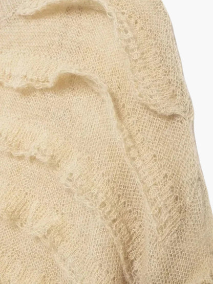 Damen Strickpullover Warm Strukturiert
