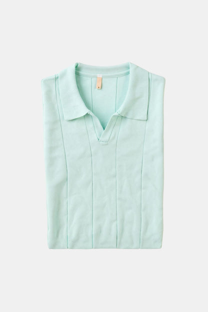 Herren Poloshirt Mintgrün Retro