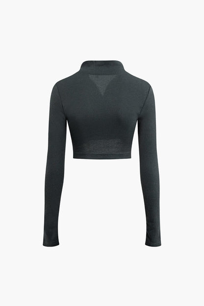 Damen Zweiteiler-Set mit Zip-Jacke und Plissee-Rock Sportlich