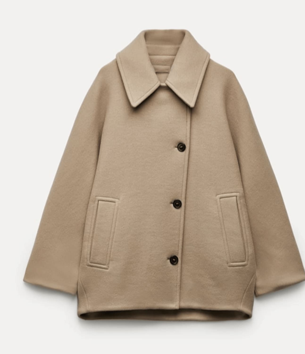 Damen Wollmantel Oversized Groß Warm