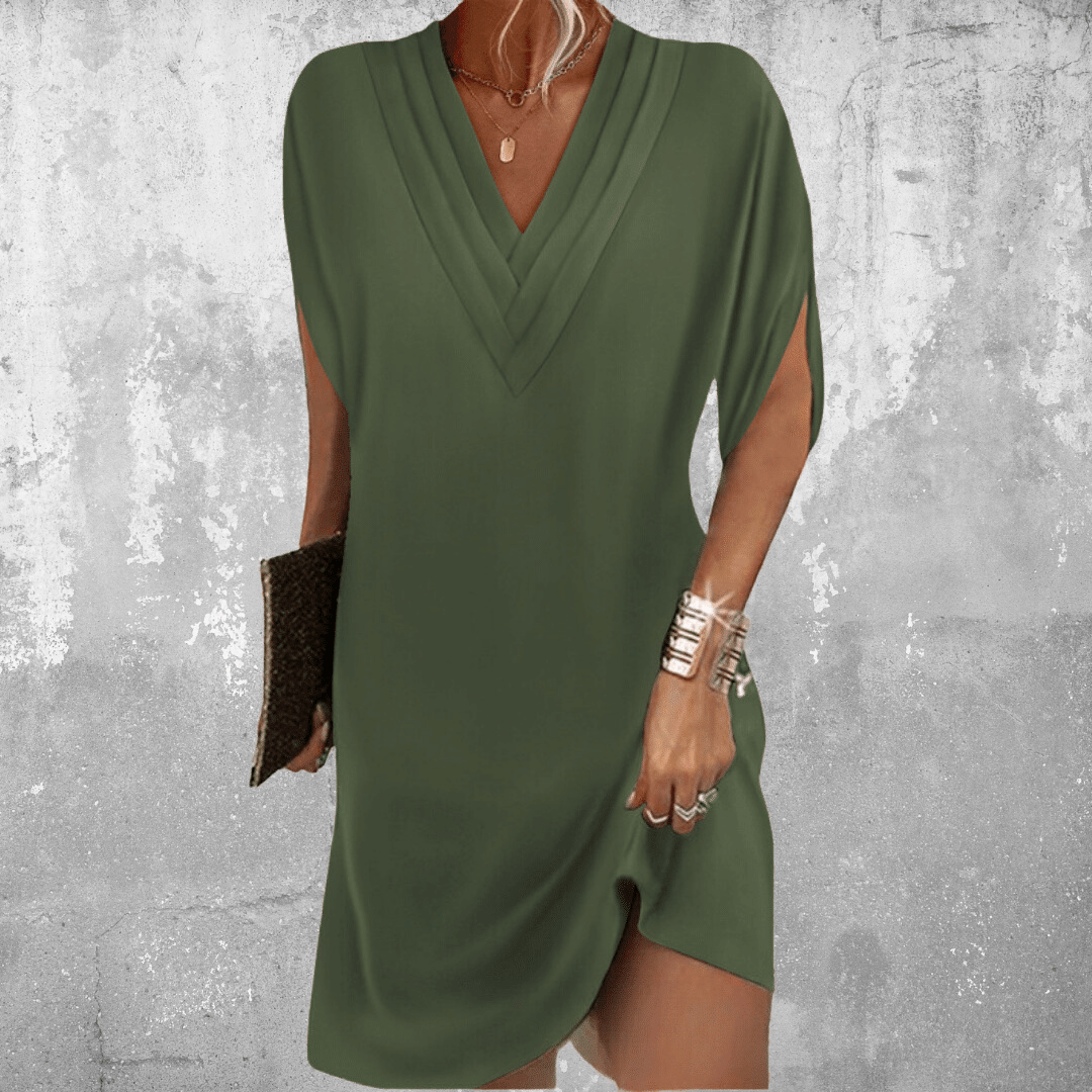 Damen Sommerkleid V-Ausschnitt Boho-Stil - Norvielle
