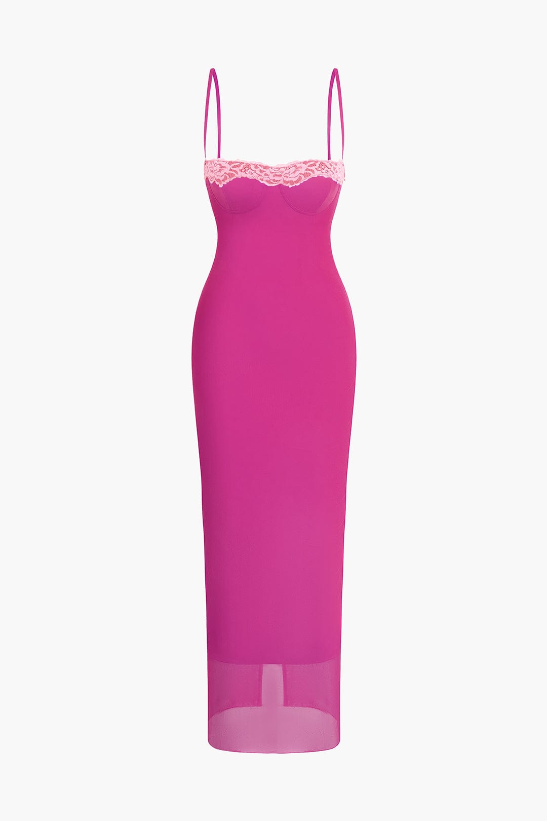 Damen Midi-Robe mit Camisole-Oberteil