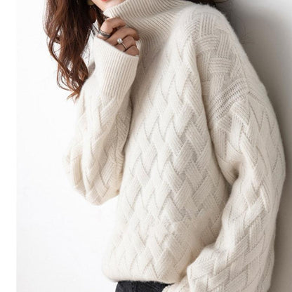 Damen Rollkragenpullover Leicht Modern Frühjahr - Norvielle