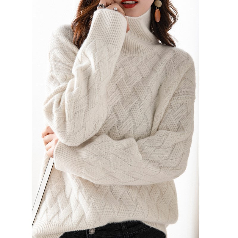 Damen Rollkragenpullover Leicht Modern Frühjahr