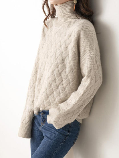 Damen Rollkragenpullover Leicht Modern Frühjahr