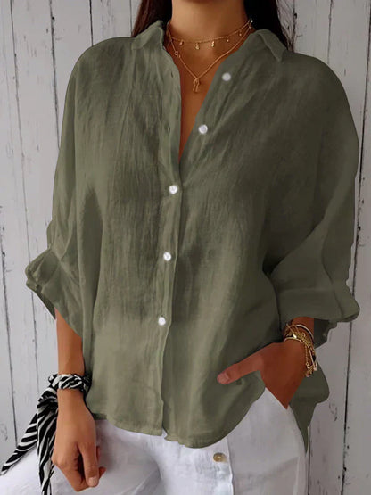 Damenbluse mit Knöpfen Elegantes Design Zeitlos