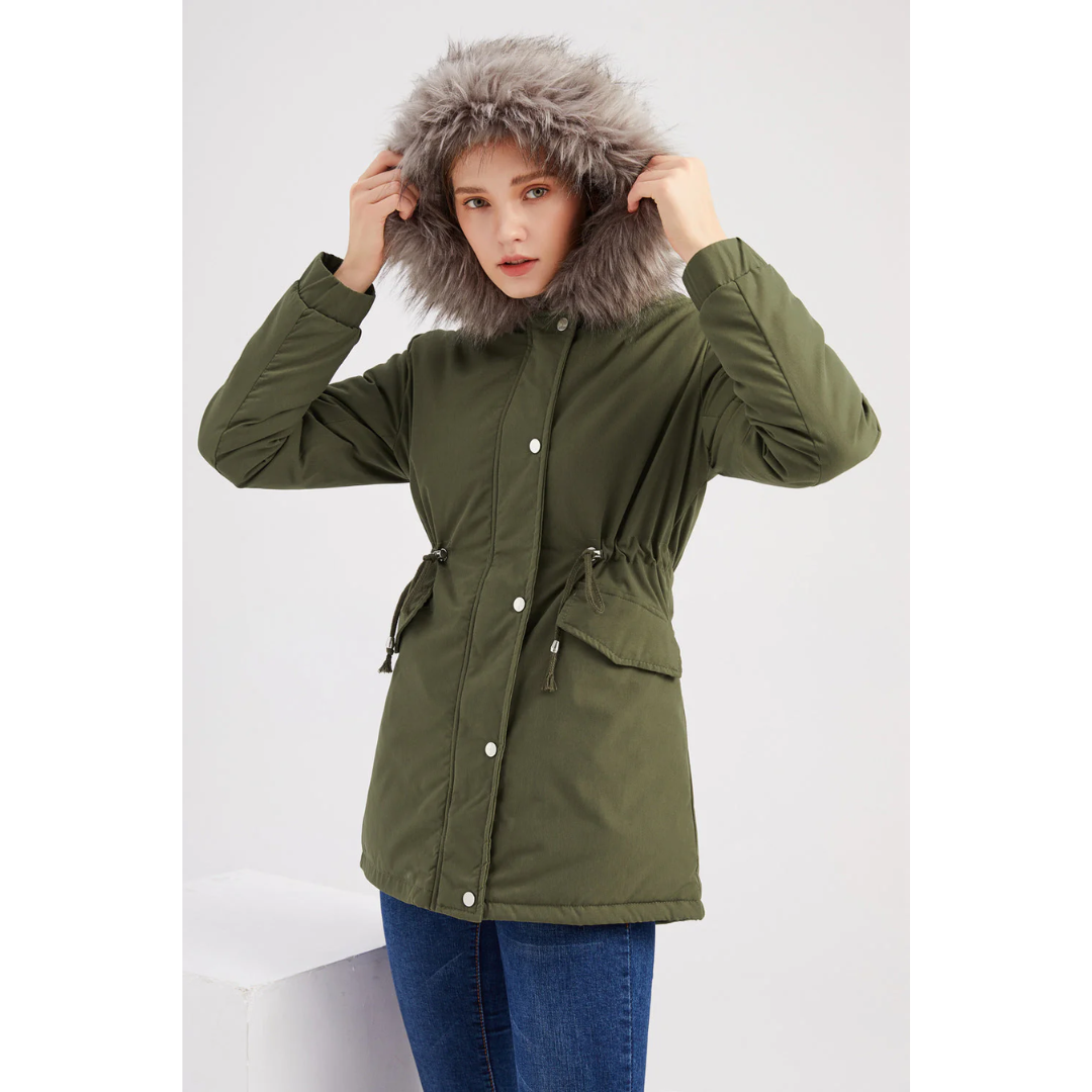 Damen Winterjacke Warm Langärmlig Wasserdicht - Norvielle