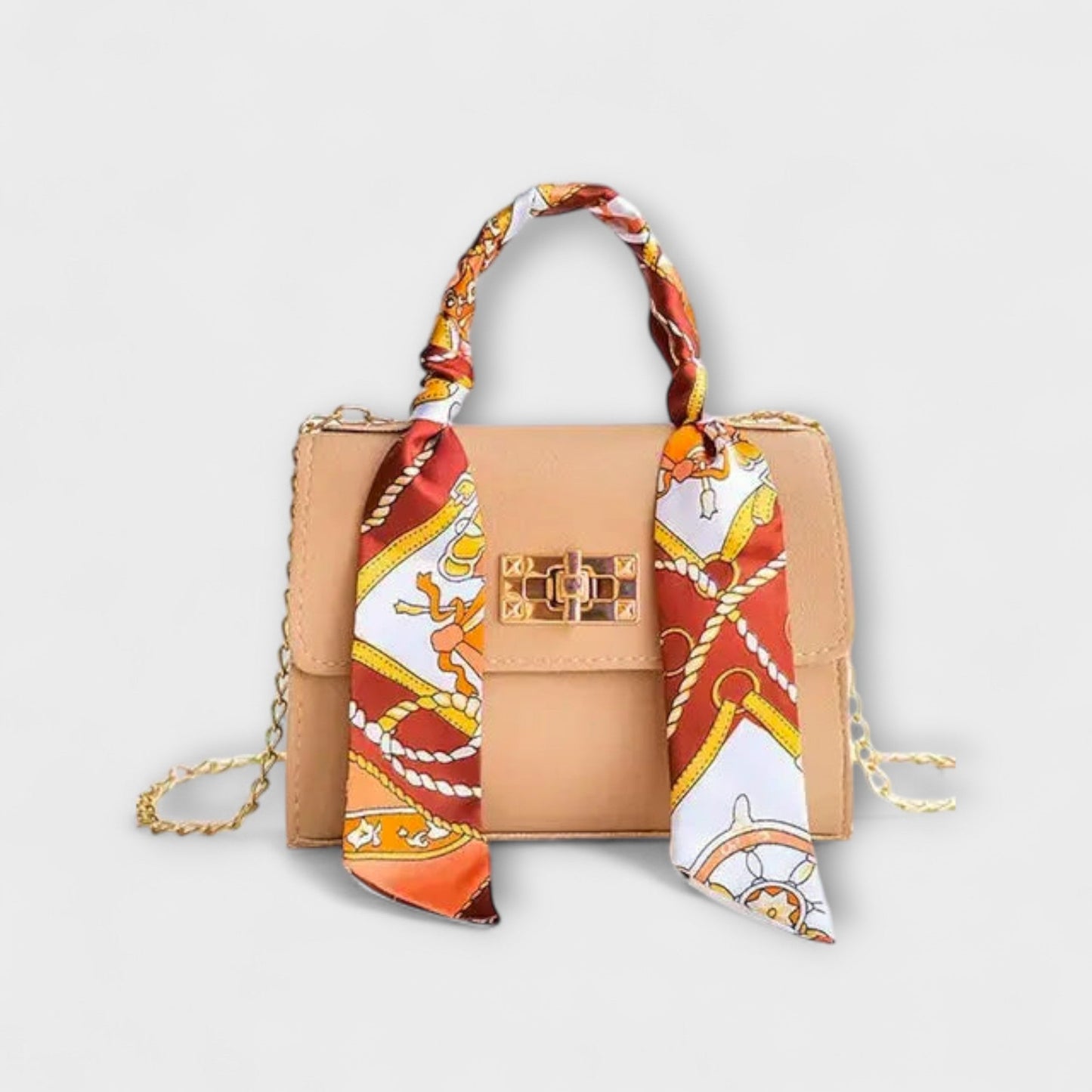 Damenhandtasche mit Ketten Schulterriemen Elegantes Design