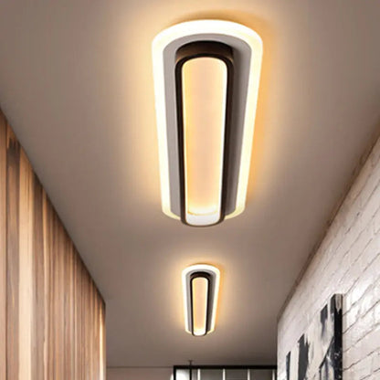 Moderne Oval LED Deckenleuchte Schichtdesign - Norvielle
