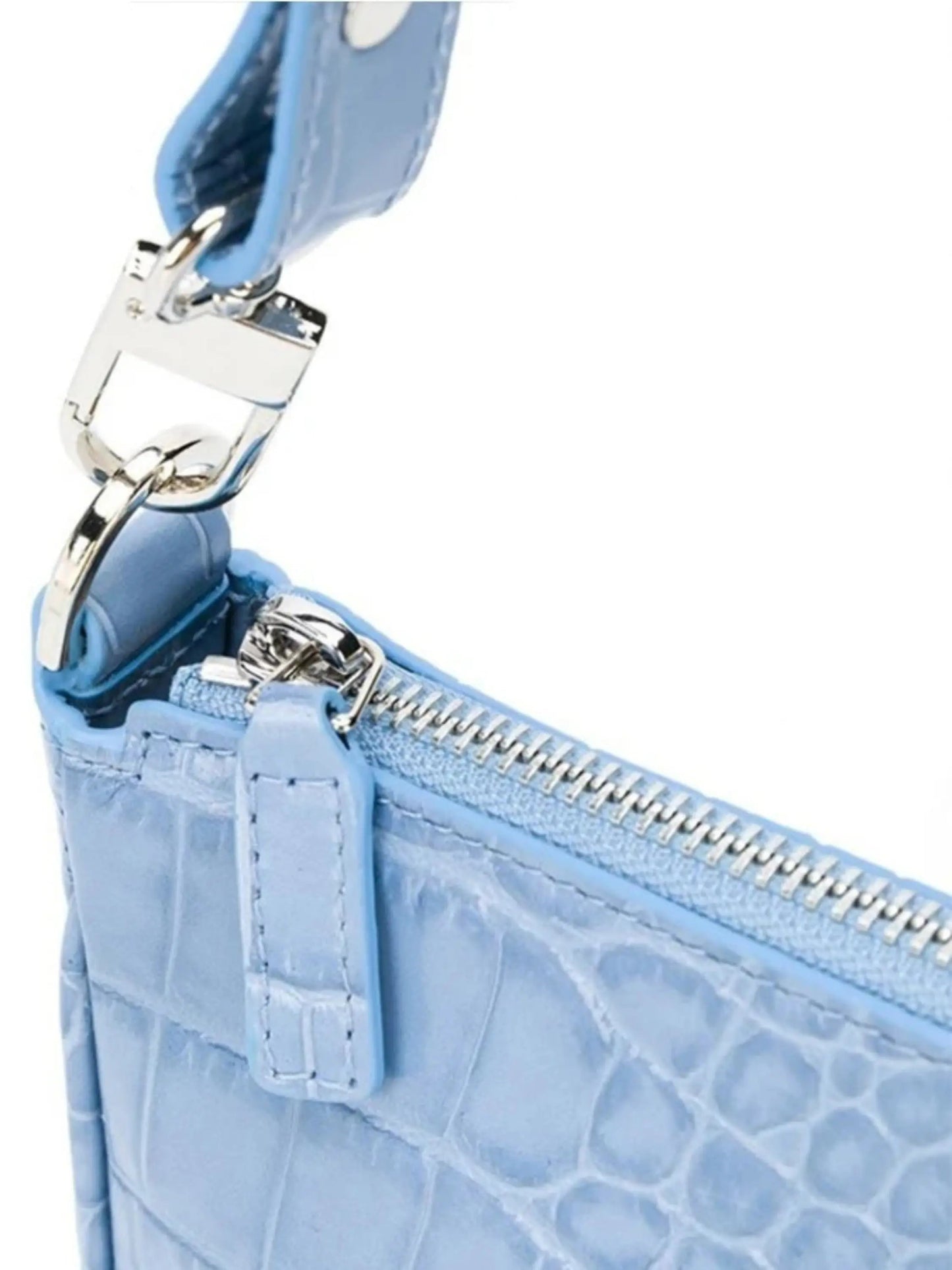 Damen Ledertasche Umhängetasche Krokomuster Leder
