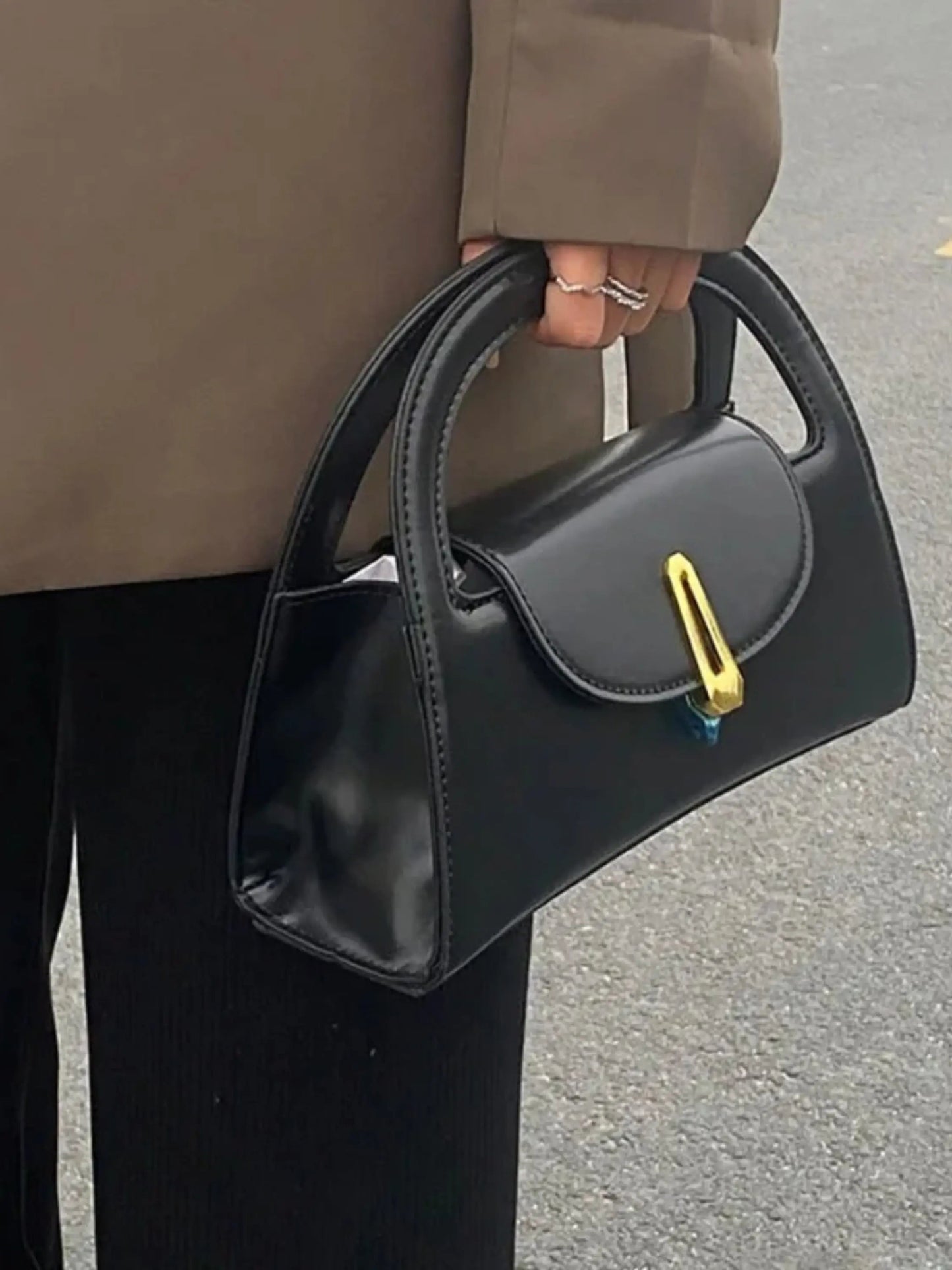 e Damen Satchel Handtasche Mini