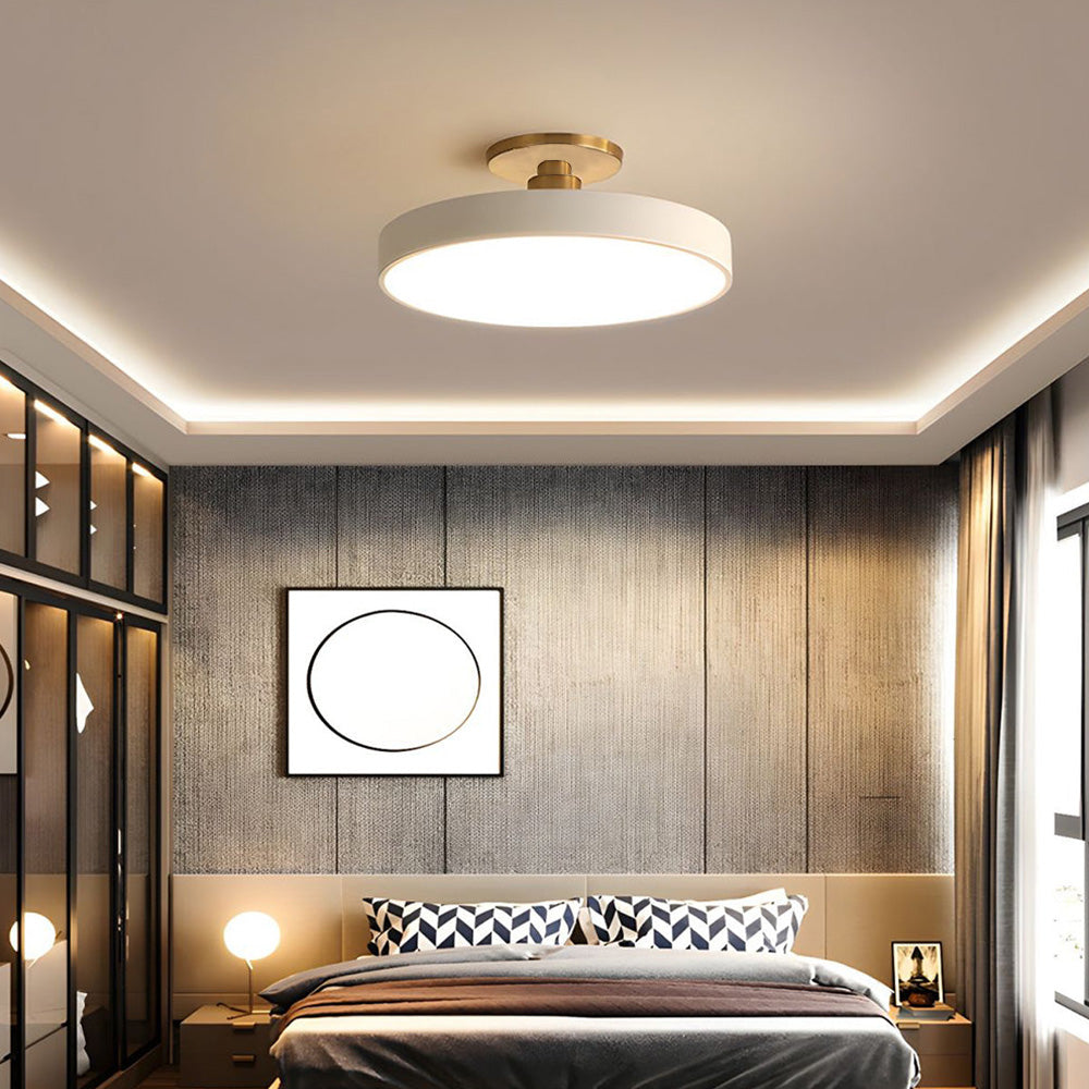 LED Deckenleuchte Gold Modern Dimmbar