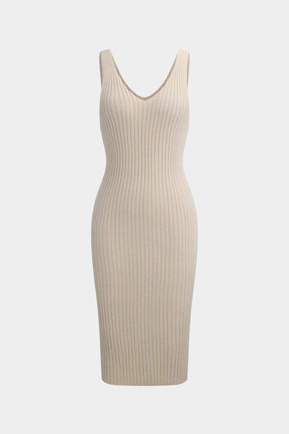 Damen Strick Zweiteiler Set Crop Oberteil Figurformend
