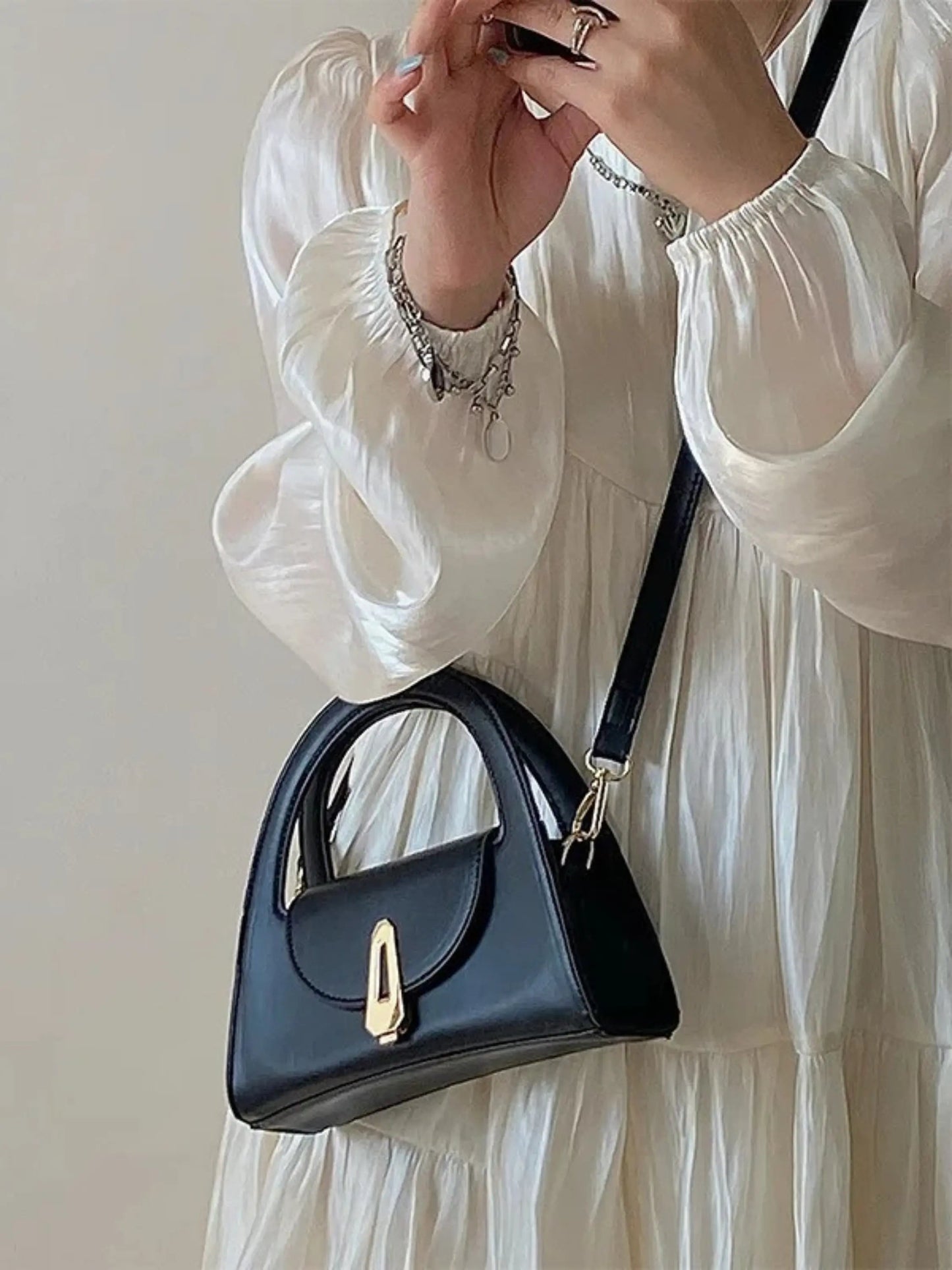 e Damen Satchel Handtasche Mini