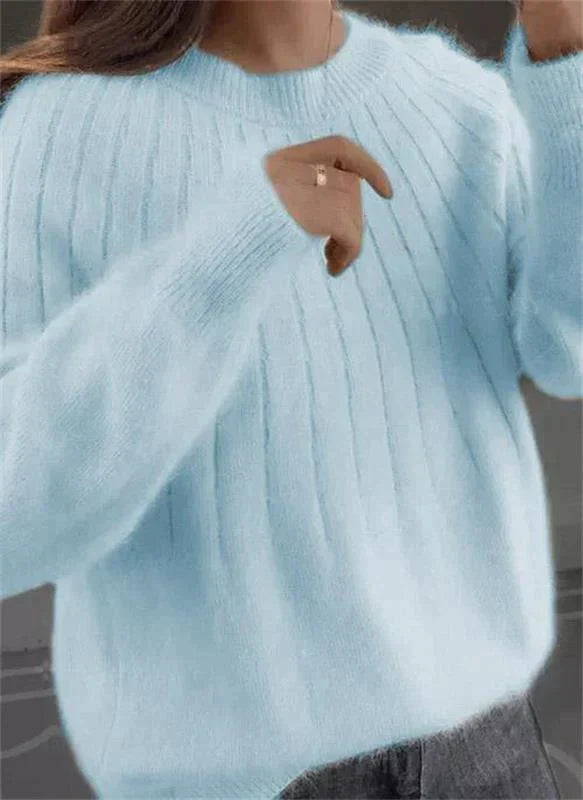 Damen Pullover Weich Herbstlich