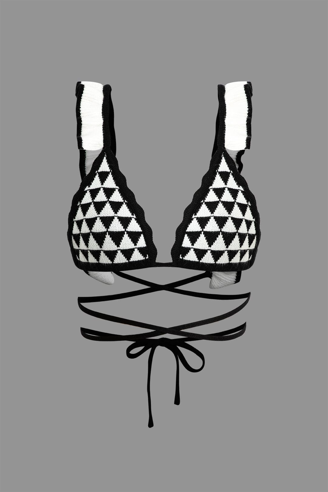 Häkel-Bikini-Set Damen Rüschenrock Strandbekleidung
