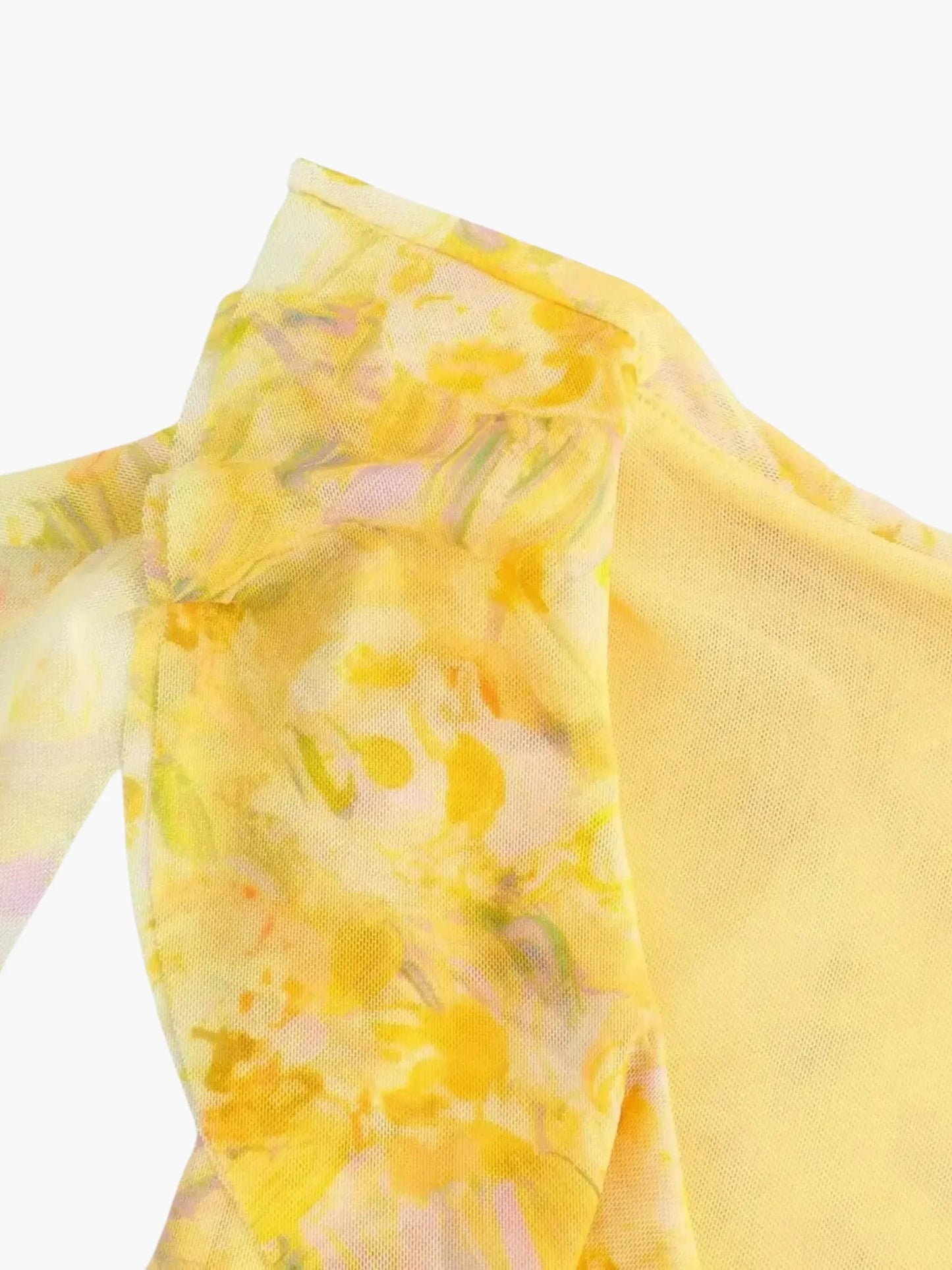 Geblümtes Frauen Minikleid mit Rüschen Sommerkleid