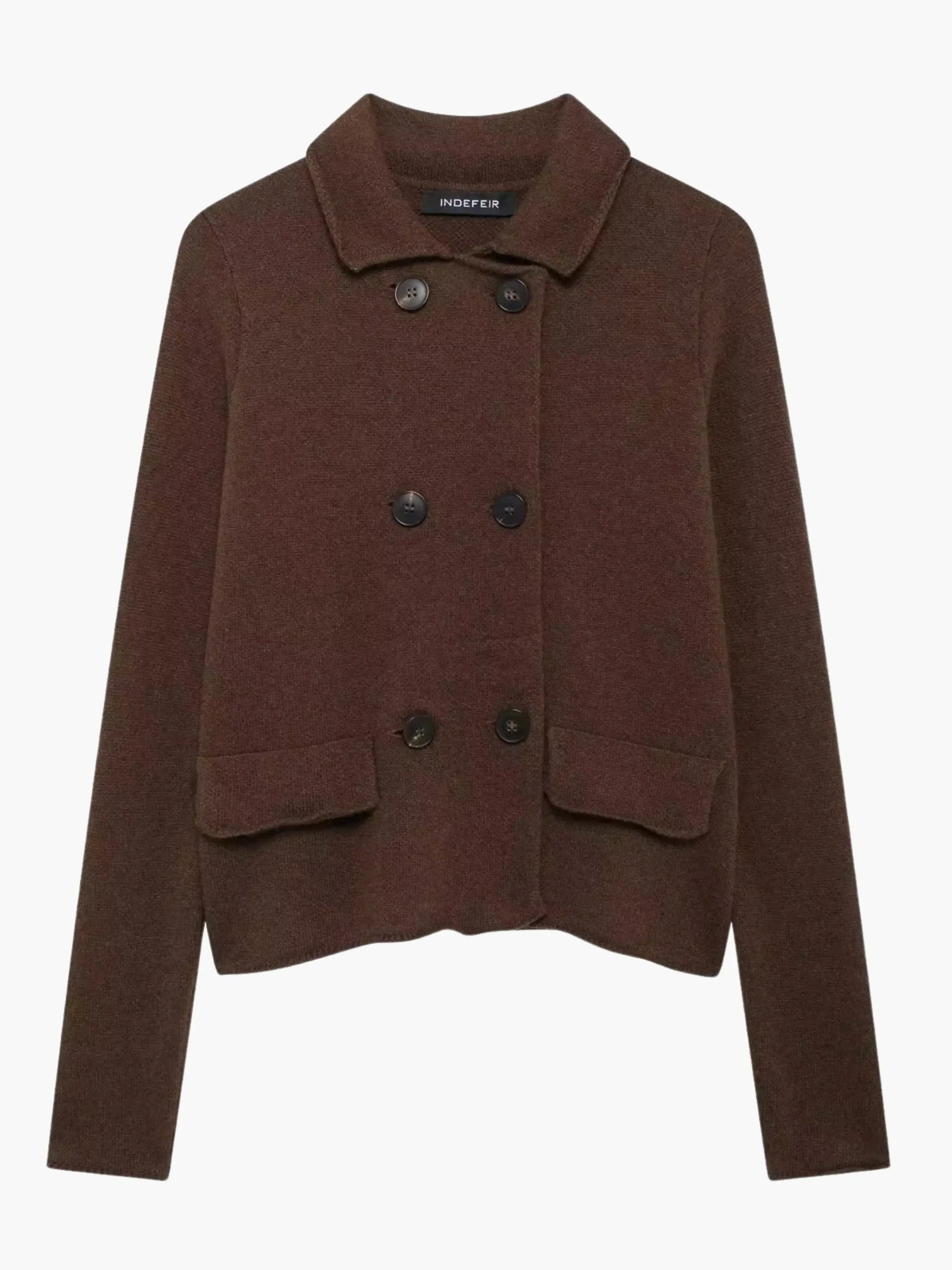 Damen Strickjacke Zweireihig Elegantes Design - Norvielle