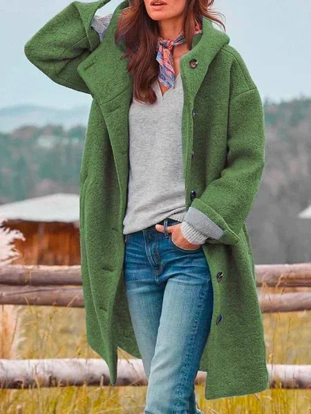 Damen Wintermantel Elegant Lang