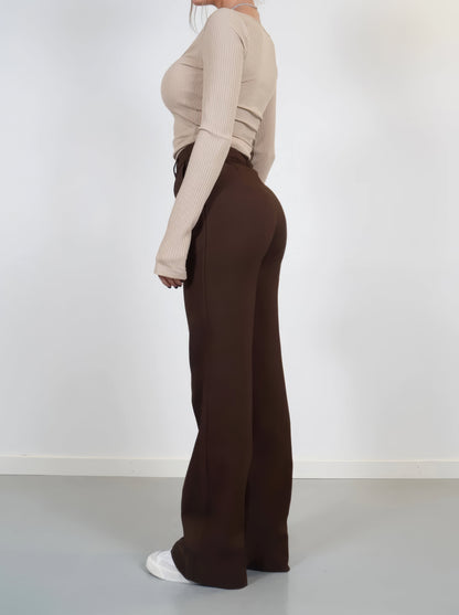 Damenhose Gerade Passform Elegant