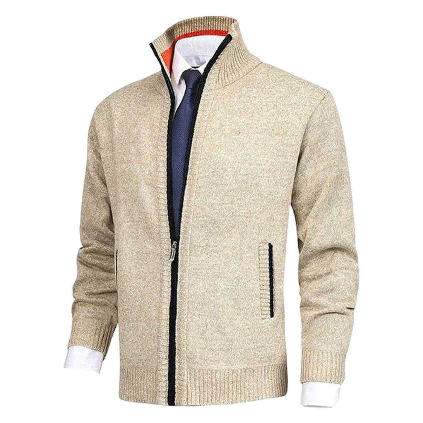 Herren Weste Mit Kragen Elegant Schwarz - Norvielle