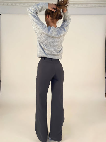 Damenhose Gerade Passform Elegant