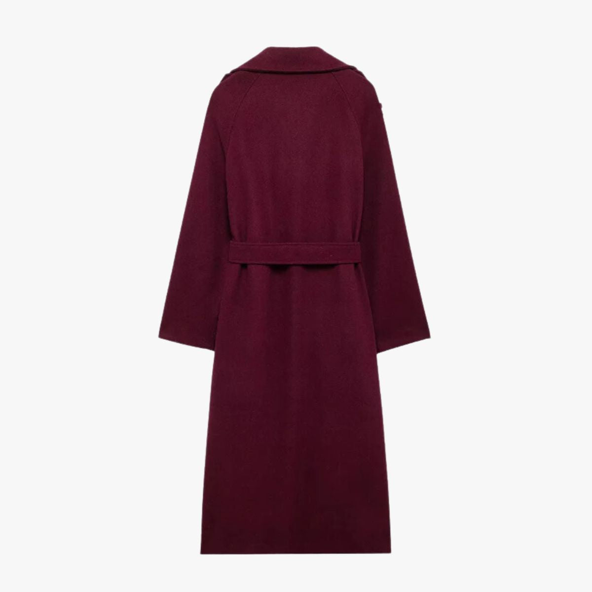 Damen Trenchcoat Bordeaux Rot Elegantes Design