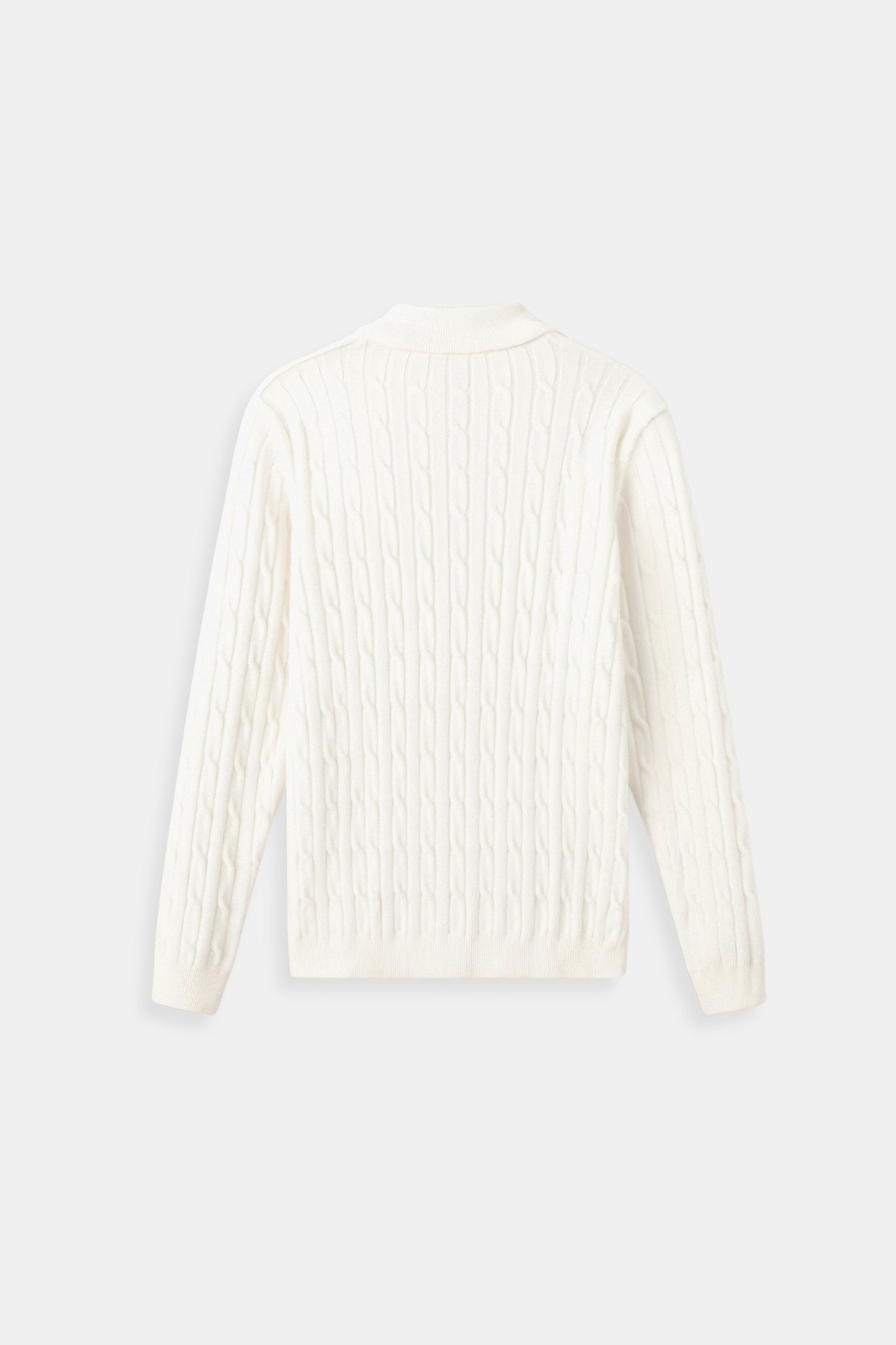 Damen Strickpullover Zopfmuster Reißverschluss